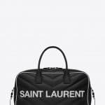 Saint Laurent Black Quilted Miles Bowling Bag