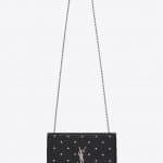 Saint Laurent Black Stars Embossed Medium Kate Bag