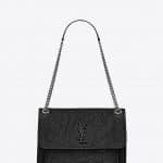 Saint Laurent Black Vintage Leather Niki Medium Bag