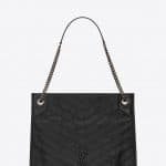 Saint Laurent Black Vintage Leather Niki Medium Shopping Bag