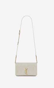 Saint Laurent Blanc Vintage Angie Chain Bag