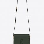 Saint Laurent Dark Green Le 61 Small Saddle Bag