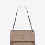 Saint Laurent Light Natural Vintage Leather Niki Medium Bag