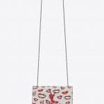 Saint Laurent Natural Lips Printed Small Kate Bag