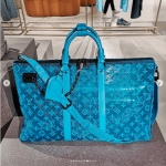 Louis Vuitton Turquoise Lace Monogram Duffle Bag