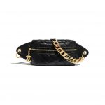 Chanel Black Lambskin Waist Bag
