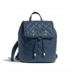 Chanel Blue CC Filigree Small Backpack Bag
