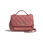 Chanel Pink Business Affinity Top Handle Bag