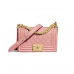 Chanel Pink Small Boy Chanel Flap Bag