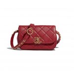 Chanel Red Chain Infinity Waist Bag