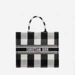 Dior Book Checkered Tote Bag - Black White - Fall 2019