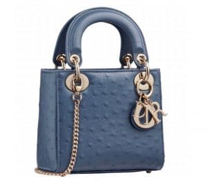 Lady Dior Mini Ostrich Bag - Fall 2019