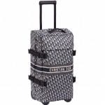 Dior Oblique Rollaway Luggage Bag