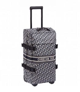 Dior Oblique Rollaway Luggage Bag