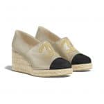 chanel-espadrilles-gold-black-lambskin