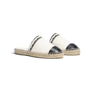 chanel-espadrilles-white-black-slip