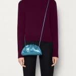 Bottega Veneta Pouch 20 Cross Body - Metallic Blue