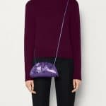 Bottega Veneta Pouch 20 Cross Body - Metallic Purple