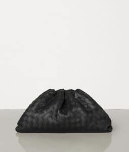 Bottega Veneta Black Pouch Intrecciato