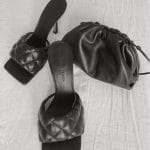 Bottega Veneta Pouch with Quilted Sandals
