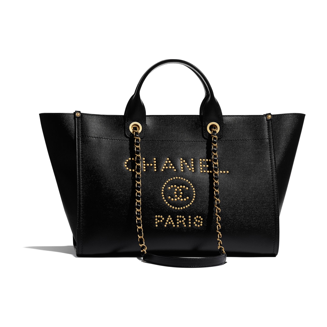 CHANEL 2019 DEAUVILLE LARGE WOOL FELT TOTE BAG