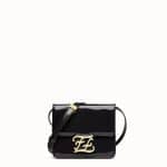 Fendi Black Patent Karligraphy Bag