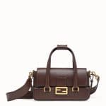 Fendi Brown Baguette Bag with Basket Case