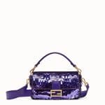 Fendi Purple Sequin Baguette Bag
