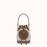 Fendi White:Brown Perforated Mon Tresor Bag