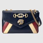 Gucci Blue Multicolor Rajah Medium Shoulder Bag