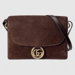 Gucci Brown Suede Medium Shoulder Bag