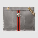 Gucci Dusty Grey Snakeskin Rajah Large Tote Bag