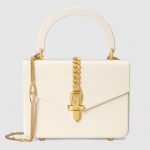 Gucci Ivory Plexiglas Sylvie 1969 Mini Top Handle Bag