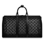 Louis Vuitton Black Monogram See Through Keepall Bandoulière 50 Bag 2