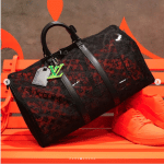 Louis Vuitton Black Monogram See Through Keepall Bandoulière 50 Bag 5