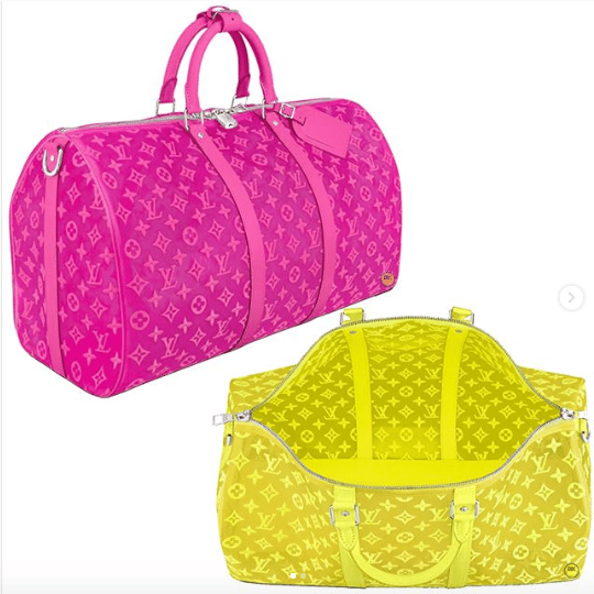 Louis Vuitton Keepall Bandoulière 50 Neon Yellow autres Toiles Monogram