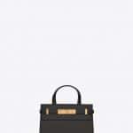 Saint Laurent Black Embossed Leather Manhattan Nano Bag