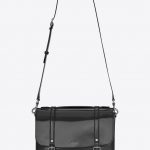 Saint Laurent Black Patent Schoolbag Satchel Bag