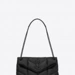 Saint Laurent Black Quilted Loulou Puffer Small Bag