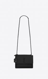 Saint Laurent Black Sunset Medium Bag
