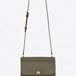 Saint Laurent Olive Carre Satchel Bag