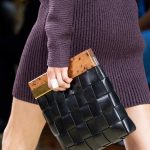 Bottega Veneta Black Intrecciato Wooden Clutch Bag - Spring 2020