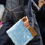 Bottega Veneta Blue Intrecciato Wooden Clutch Bag - Spring 2020