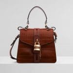 Chloe Small Aby Day Shoulder Bag - Croc Effect