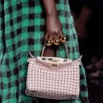 Fendi Woven Pink Mini Peekaboo Bag - Spring 2020