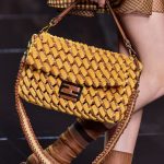 Fendi Yellow Large Woven Baguette Bag - Spring 2020