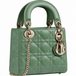 Dior Green Mini Lady Dior Bag
