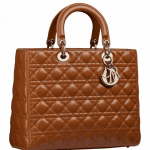 DIor Camel Large Lady Dior Bag