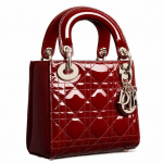 Dior Red Patent Calfskin Lady Dior Bag