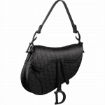 Dior Oblique Embossed Leather Saddle Bag